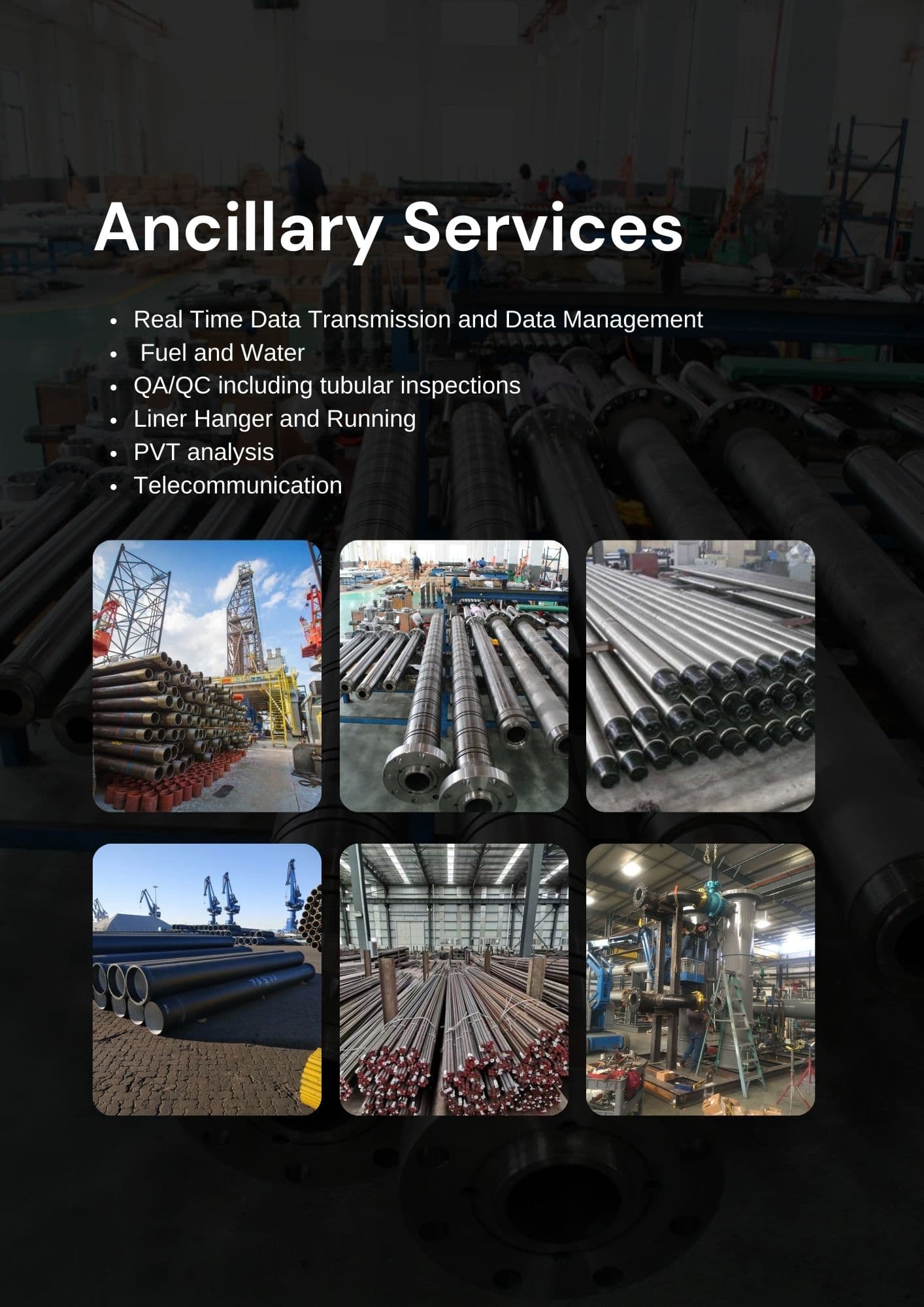 GGSL ancillary field services equipment and crew support